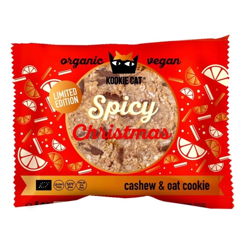 Cookie de Noël épicé Kookie Cat 50 g   dans votre magasin bio en ligne Etiketbio.eu