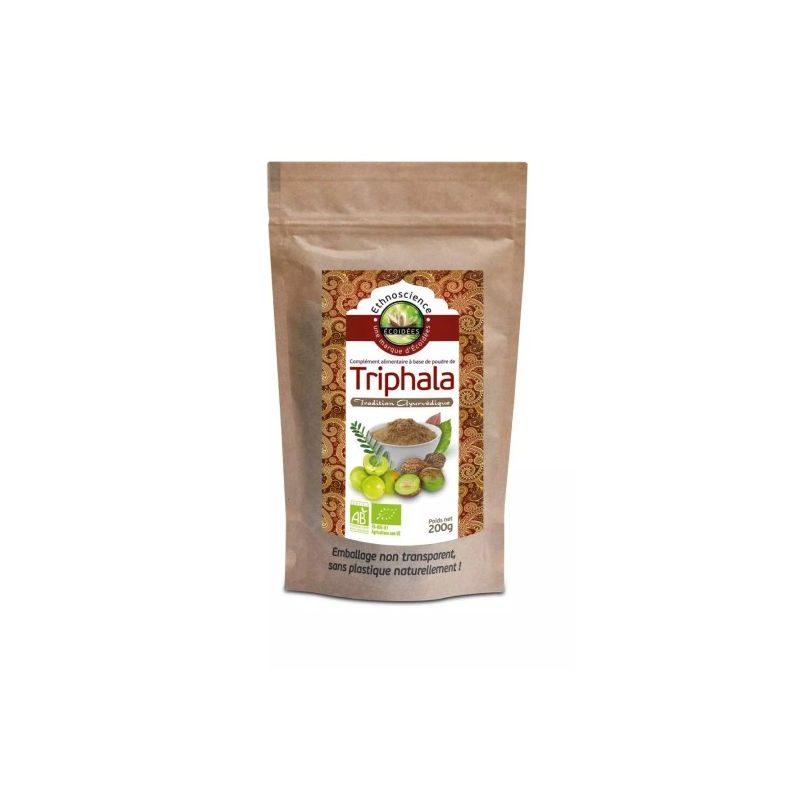 Triphala poudre bio 200 g – Ecoidées Ecoidées  dans votre magasin bio en ligne Etiketbio.eu