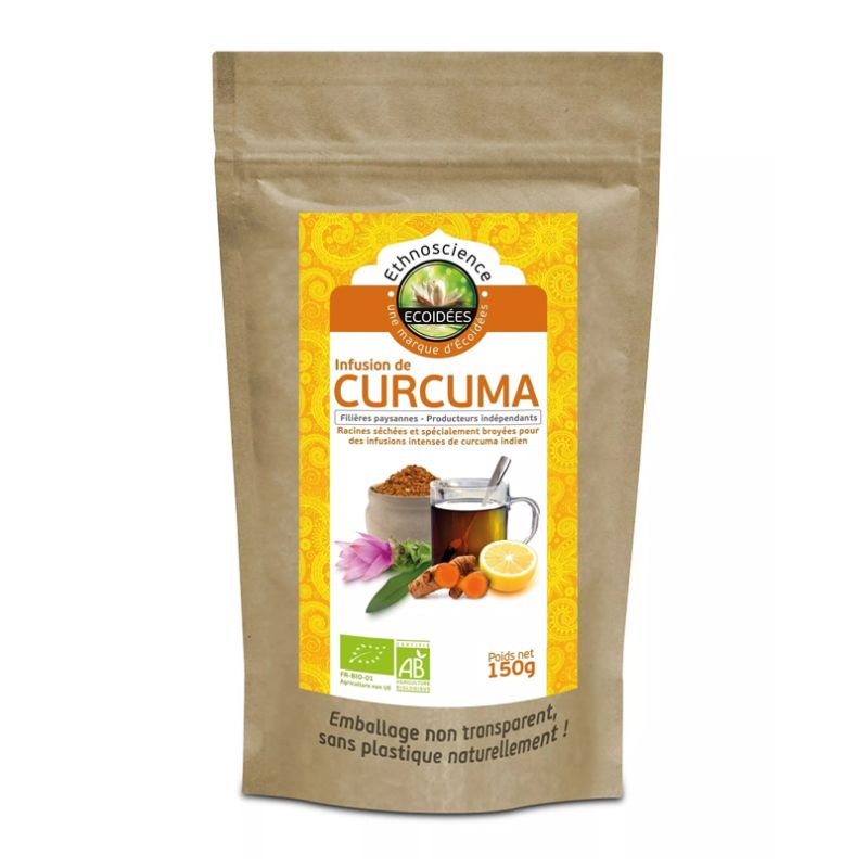 Infusion curcuma bio 150 g – Ecoidées Ecoidées  dans votre magasin bio en ligne Etiketbio.eu