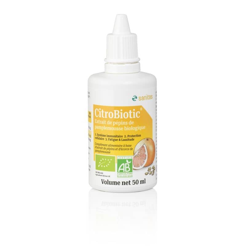 Extrait pépins pamplemousse CitroBiotic 50 ml Citrobiotic  dans votre magasin bio en ligne Etiketbio.eu