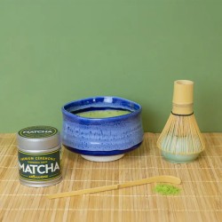 Coffret Matcha cérémonie bol bleu – Aromandise Aromandise  dans votre magasin bio en ligne Etiketbio.eu