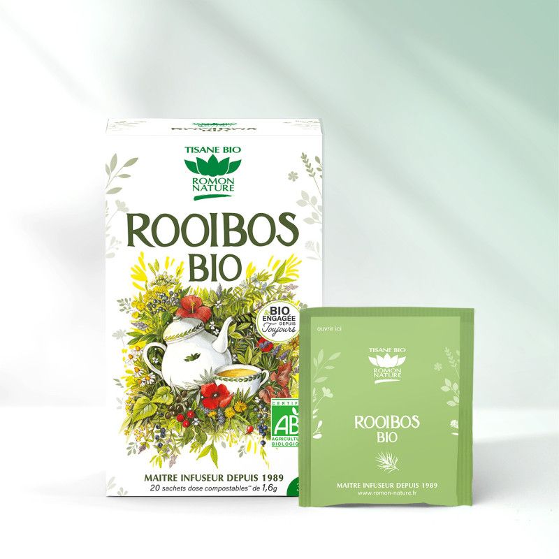 Rooibos bio Romon Nature – 20 sachets Romon Nature  dans votre magasin bio en ligne Etiketbio.eu