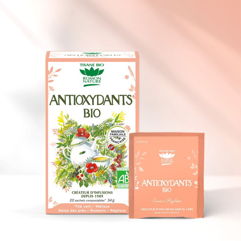 Tisane antioxydants bio Romon Nature – 20 sachets Romon Nature  dans votre magasin bio en ligne Etiketbio.eu