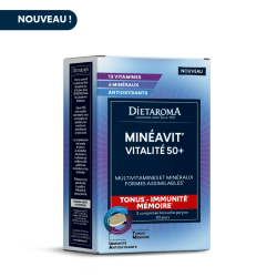 Minéavit Vitalité 50+ Dietaroma – 60 comp Dietaroma  dans votre magasin bio en ligne Etiketbio.eu
