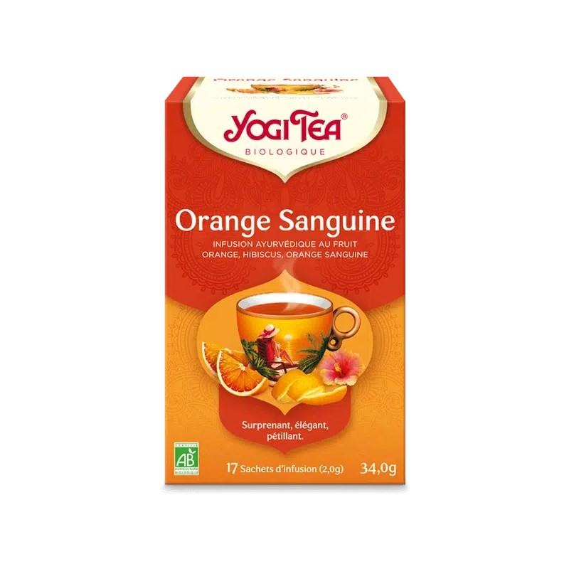 Orange sanguine bio Yogi Tea – 17 sachets Yogi Tea  dans votre magasin bio en ligne Etiketbio.eu