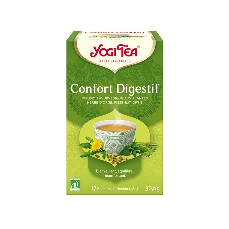 Confort Digestif Yogi Tea – 17 sachets Yogi Tea  dans votre magasin bio en ligne Etiketbio.eu