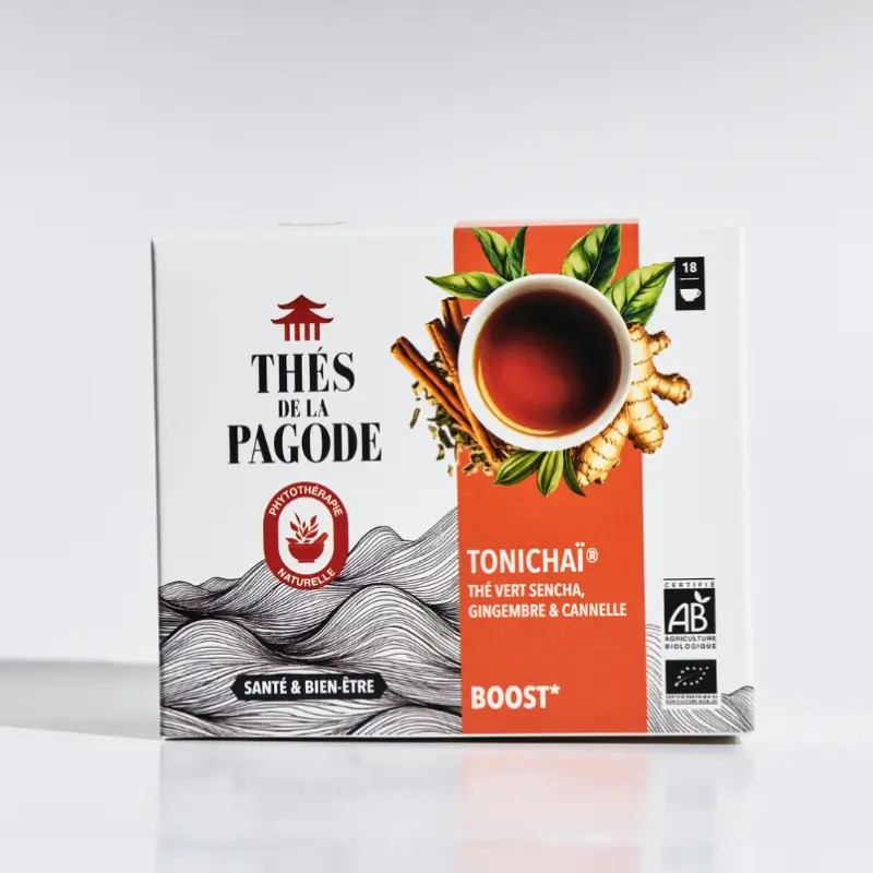 Tonichaï Boost 18 sachets – Thés de la Pagode Les Thés de la Pagode  dans votre magasin bio en ligne Etiketbio.eu