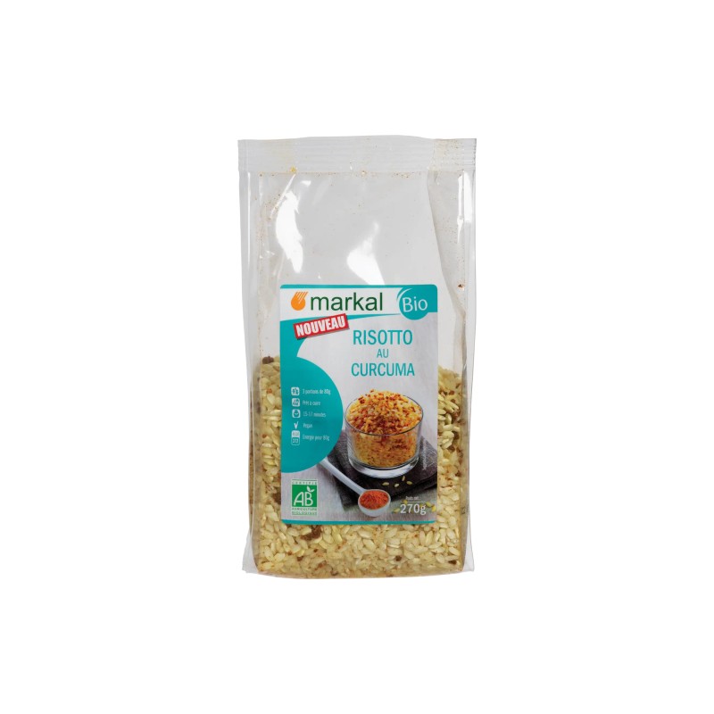 Risotto au curcuma Markal 270 g Markal  dans votre magasin bio en ligne Etiketbio.eu