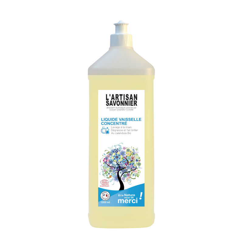 Liquide vaisselle concentré 1l L'artisant savonnier  dans votre magasin bio en ligne Etiketbio.eu