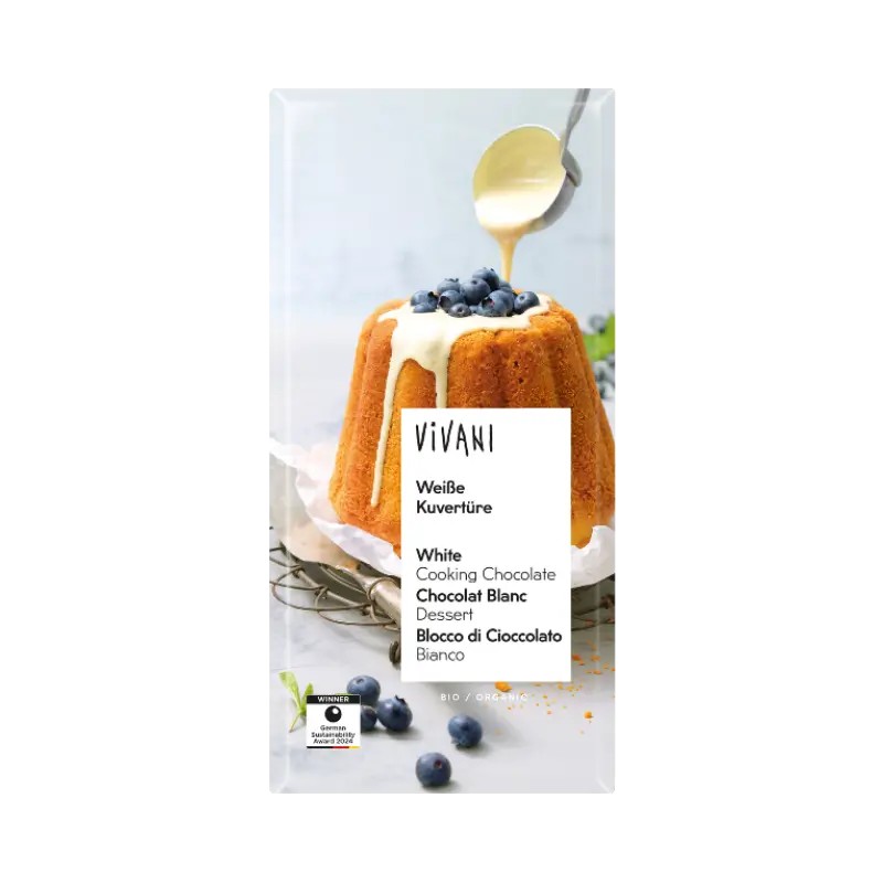 Chocolat blanc dessert Vivani – 150 g Vivani  dans votre magasin bio en ligne Etiketbio.eu