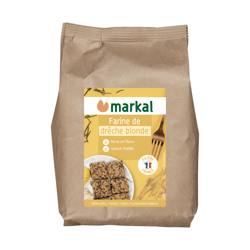 Farine de drêche blonde Markal 400 g Markal  dans votre magasin bio en ligne Etiketbio.eu