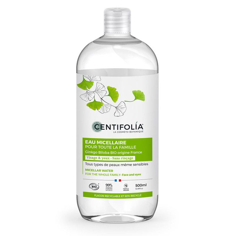 Eau micellaire famille 500 ml – Centifolia Centifolia  dans votre magasin bio en ligne Etiketbio.eu