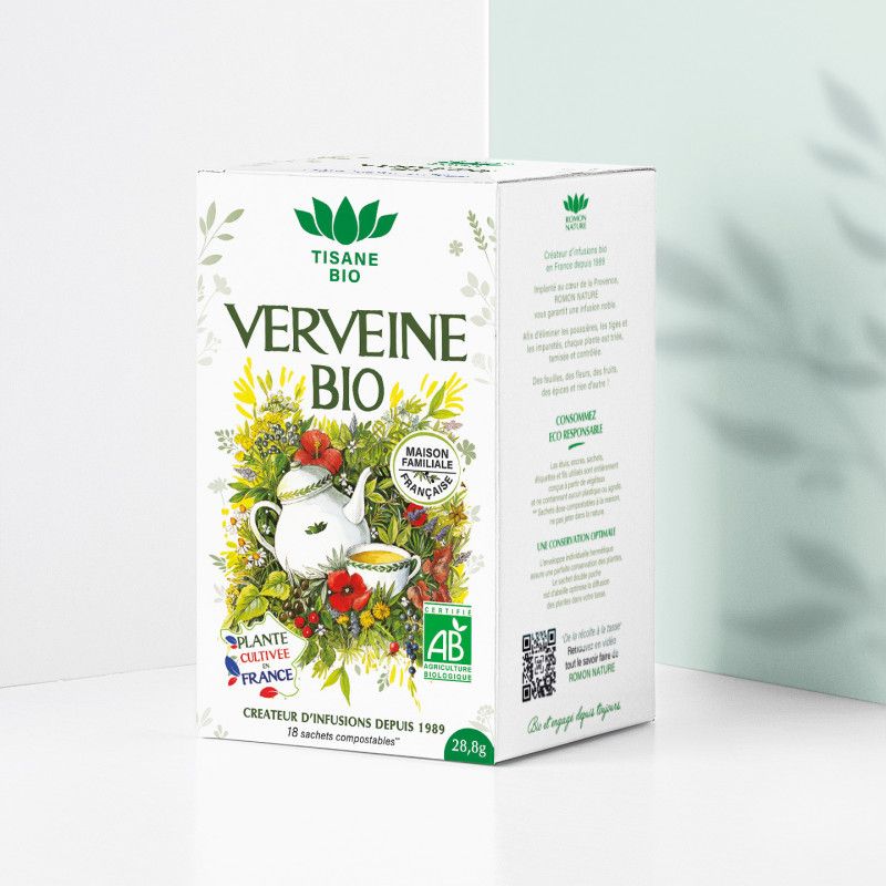 Verveine odorante bio Romon Nature 18 sachets Romon Nature  dans votre magasin bio en ligne Etiketbio.eu