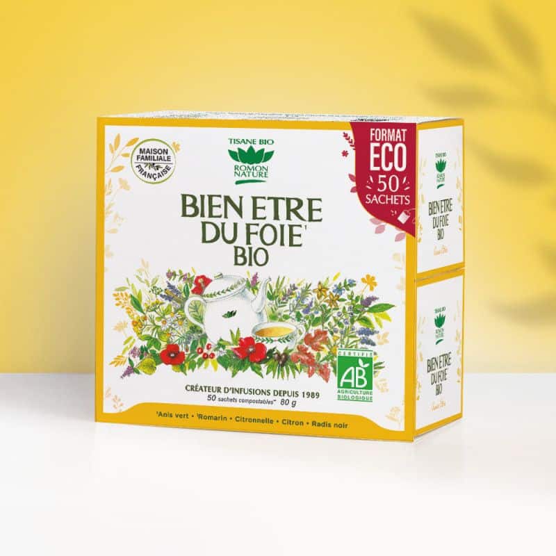 Bien-être du foie 50 sachets Romon Nature Romon Nature  dans votre magasin bio en ligne Etiketbio.eu