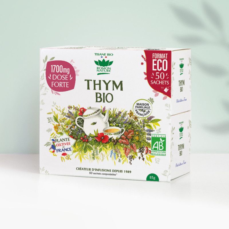 Thym bio format éco Romon Nature – 50 sachets Romon Nature  dans votre magasin bio en ligne Etiketbio.eu