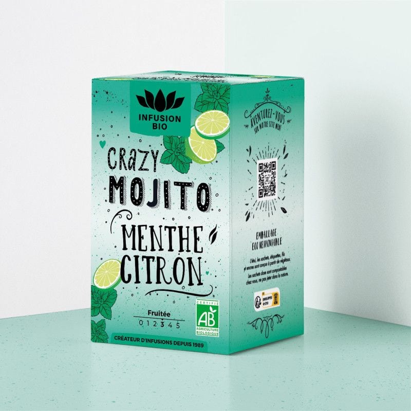 Infusion Crazy Mojito bio Romon Nature Romon Nature  dans votre magasin bio en ligne Etiketbio.eu
