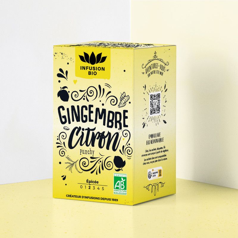 Infusion gingembre citron bio Romon Nature Romon Nature  dans votre magasin bio en ligne Etiketbio.eu