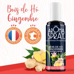 Aromaspray Bois de Hô Gingembre 100 ml Aroma Spray  dans votre magasin bio en ligne Etiketbio.eu