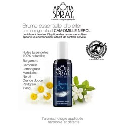 Brume d’oreiller Camomille Néroli Aromaspray Aroma Spray  dans votre magasin bio en ligne Etiketbio.eu