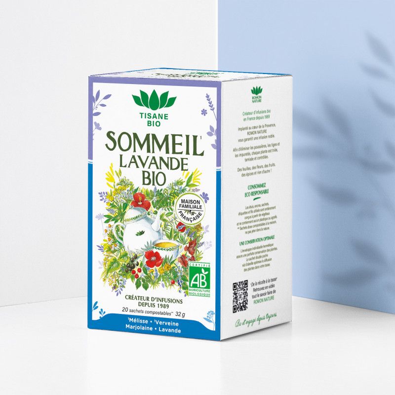 Tisane Sommeil lavande bio Romon Nature Romon Nature  dans votre magasin bio en ligne Etiketbio.eu