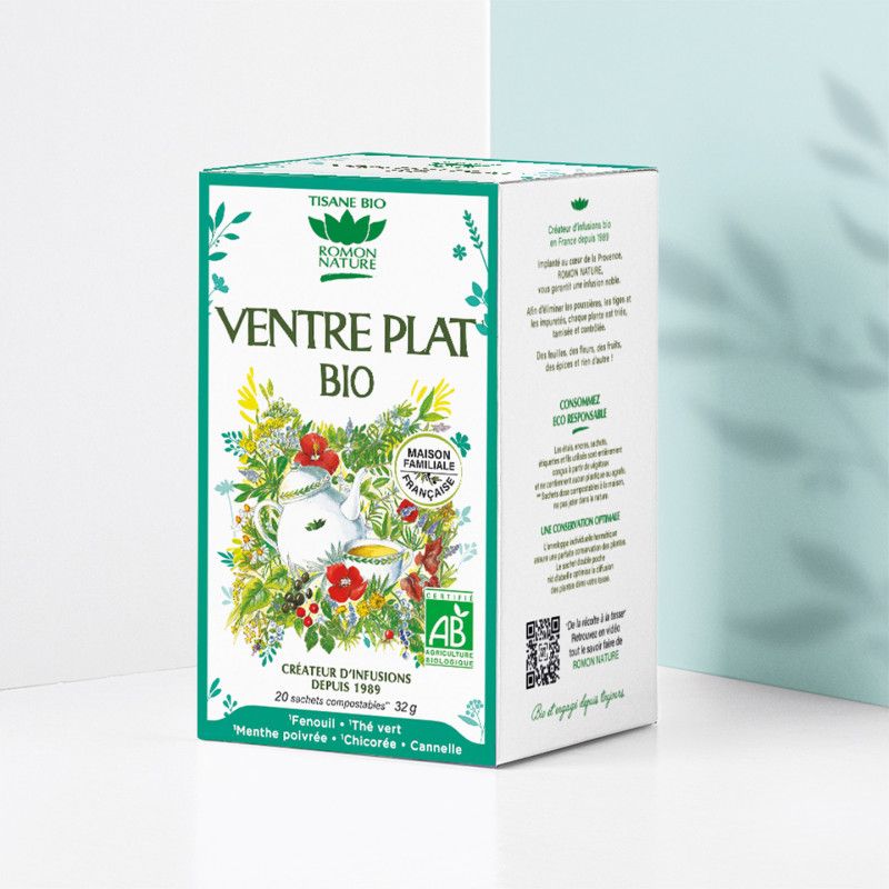 Ventre plat bio Romon Nature – 20 sachets Romon Nature  dans votre magasin bio en ligne Etiketbio.eu