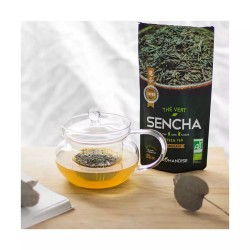 Thé vert Sencha bio 85g Aromandise Aromandise  dans votre magasin bio en ligne Etiketbio.eu