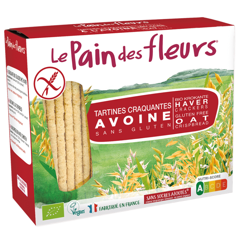 Tartines avoine bio Le Pain des Fleurs Le Pain des Fleurs  dans votre magasin bio en ligne Etiketbio.eu