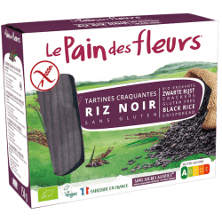TARTINES CRAQUANTES RIZ NOIR (150G) LE PAIN DES FLEURS Le Pain des Fleurs  dans votre magasin bio en ligne Etiketbio.eu
