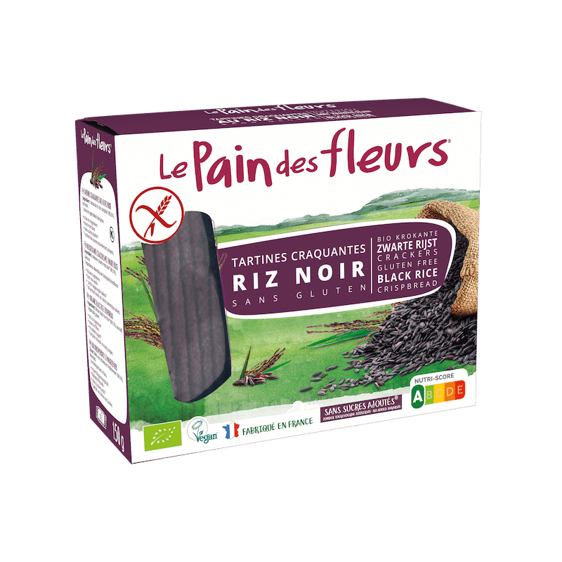 Tartines riz noir bio Le Pain des Fleurs Le Pain des Fleurs  dans votre magasin bio en ligne Etiketbio.eu