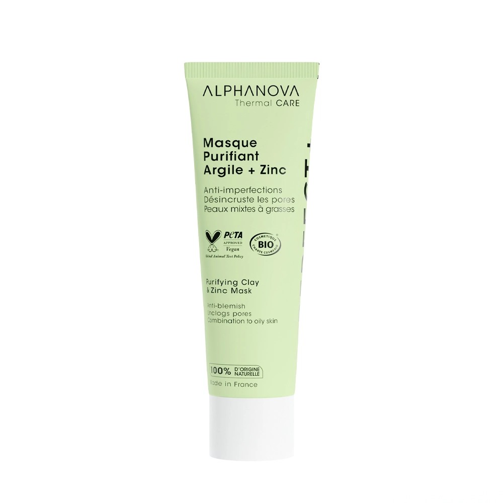 Masque Purifiant Argile + Zinc PERFECT+ 50 ml Alphanova  dans votre magasin bio en ligne Etiketbio.eu