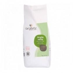 Argile Verte Moulue Fine 1kg Argiletz Argiletz  dans votre magasin bio en ligne Etiketbio.eu
