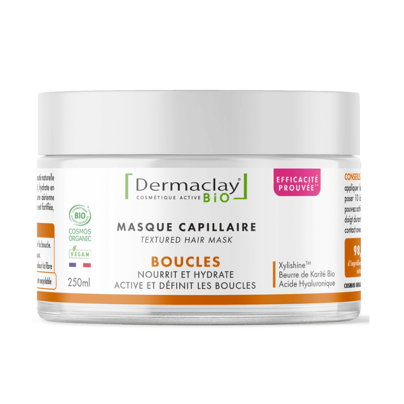 Masque Boucles 250ml Dermaclay Dermaclay  dans votre magasin bio en ligne Etiketbio.eu