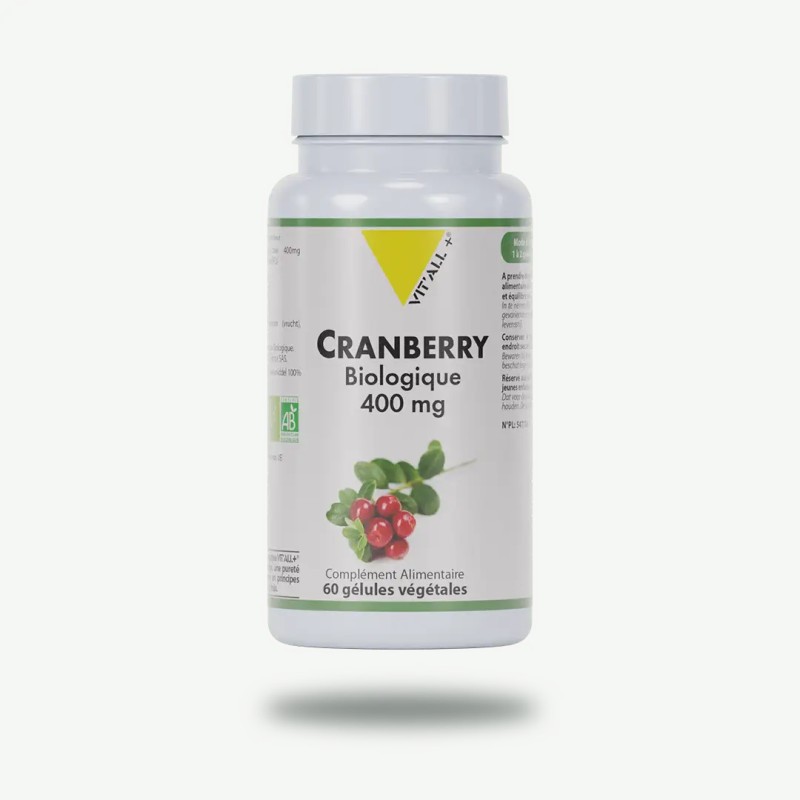 Cranberry Bio 400mg Vit'all+ 60 gélules