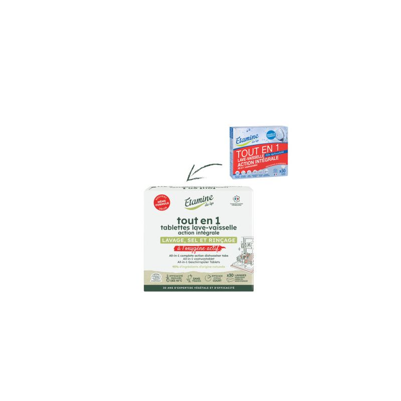 Tablette lave-vaisselle tout en 1 Etamine du Lys Etamine du Lys  dans votre magasin bio en ligne Etiketbio.eu