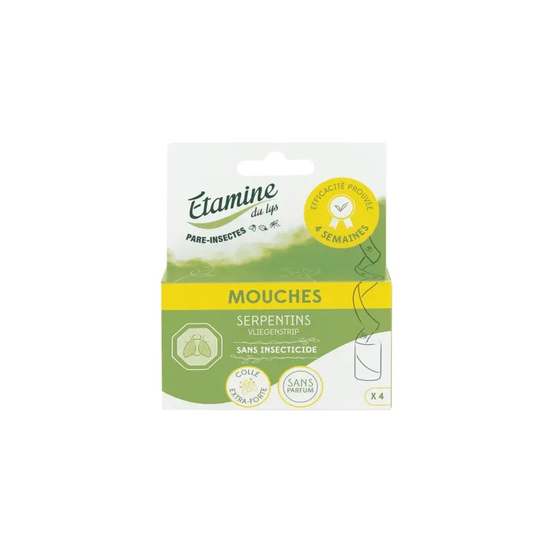 Serpentins attrape-mouches x4 Etamine du Lys Etamine du Lys  dans votre magasin bio en ligne Etiketbio.eu