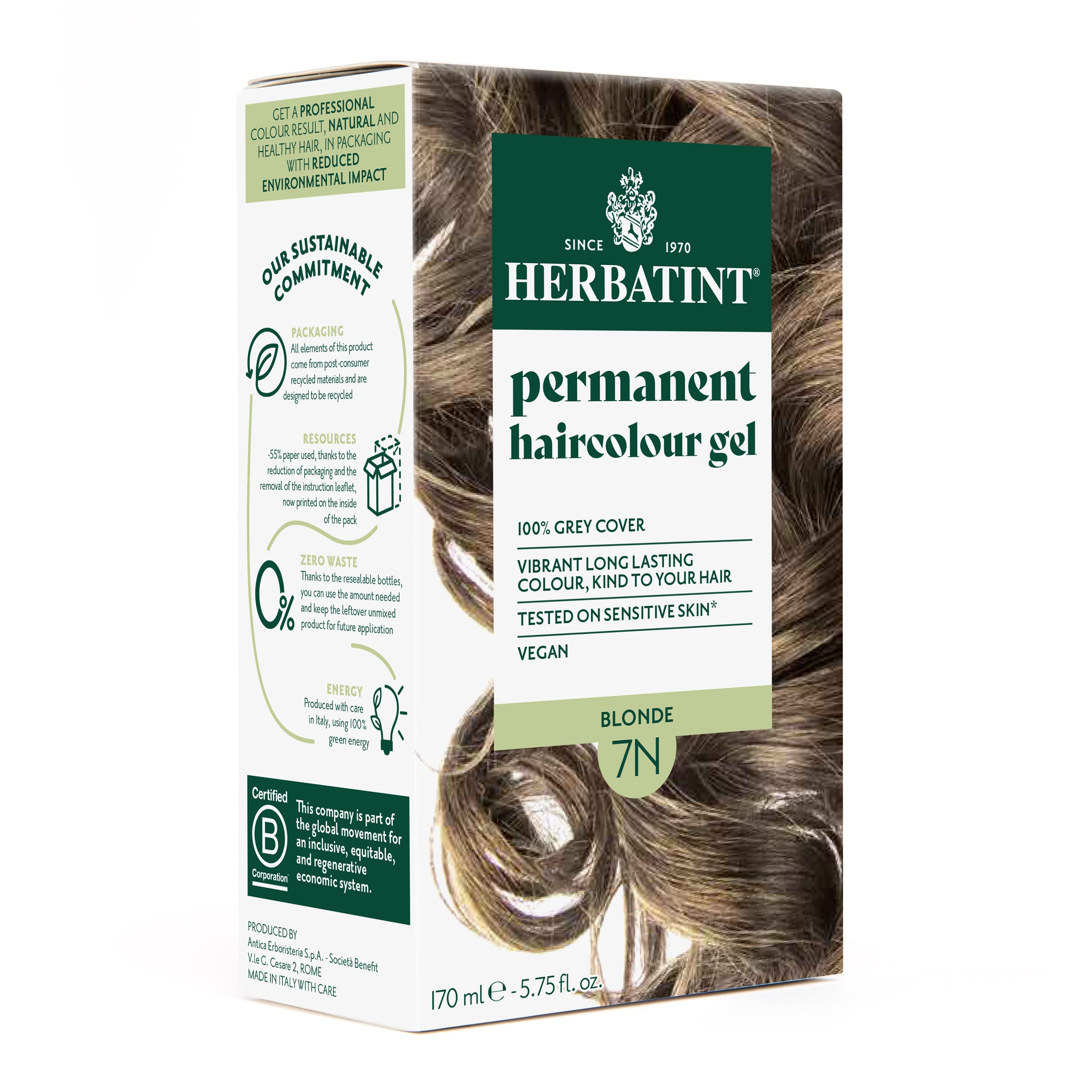 Herbatint 7N Blond Herbatint Herbatint  dans votre magasin bio en ligne Etiketbio.eu