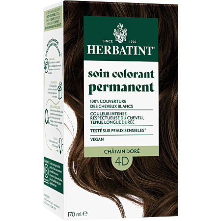 Herbatint 4D Châtain Doré Herbatint Herbatint  dans votre magasin bio en ligne Etiketbio.eu