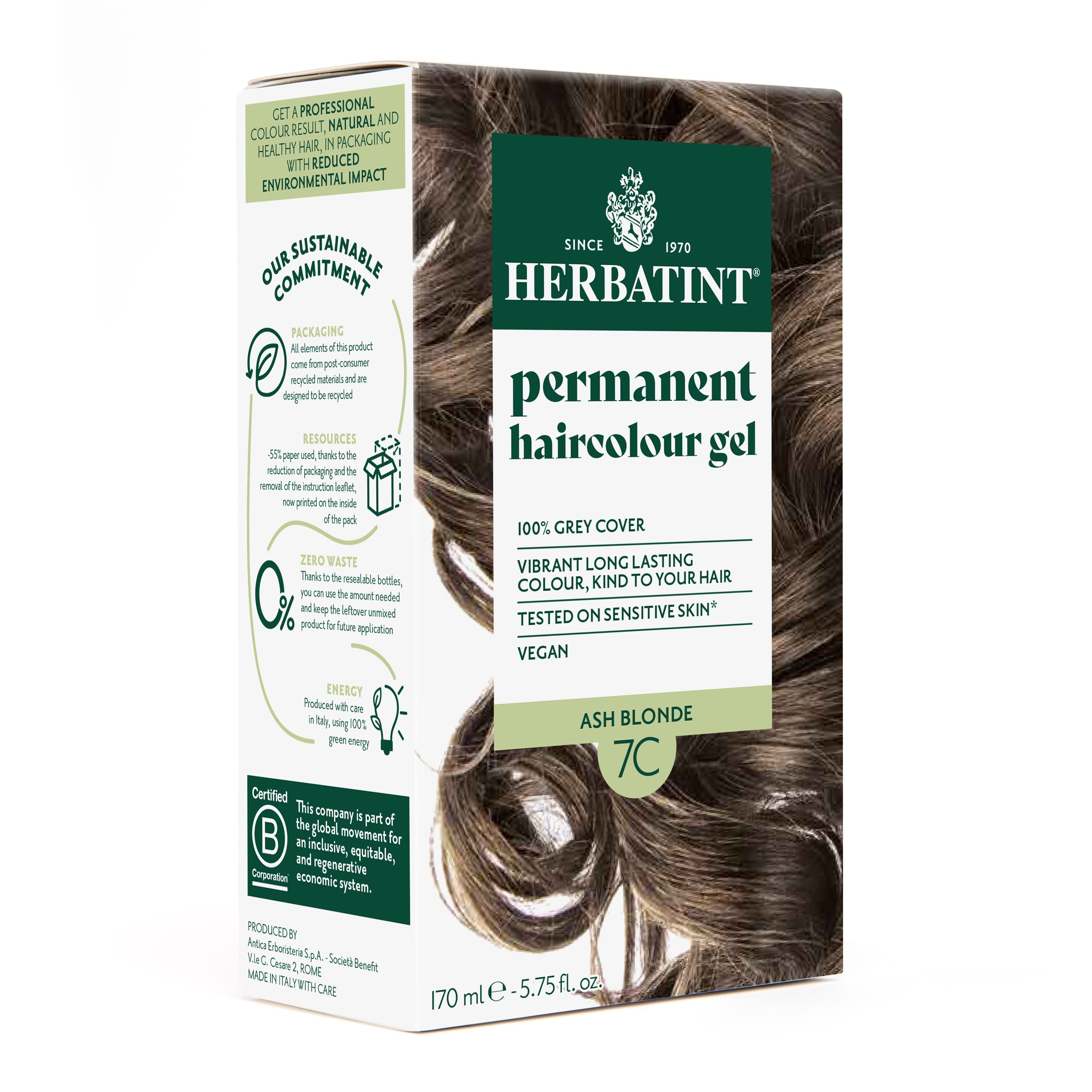 Herbatint 7C Blond Cendré Herbatint Herbatint  dans votre magasin bio en ligne Etiketbio.eu