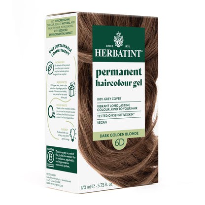Herbatint 6D Blond Foncé Doré Herbatint Herbatint  dans votre magasin bio en ligne Etiketbio.eu