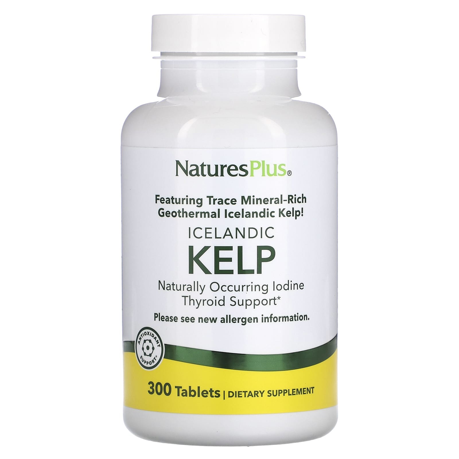 Kelp Iode 300 comprimés Nature's Plus Nature's Plus  dans votre magasin bio en ligne Etiketbio.eu