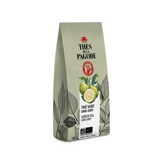 Thé Vert Earl Grey Bio 100g – Bergamote de Calabre, Chun Mee AB