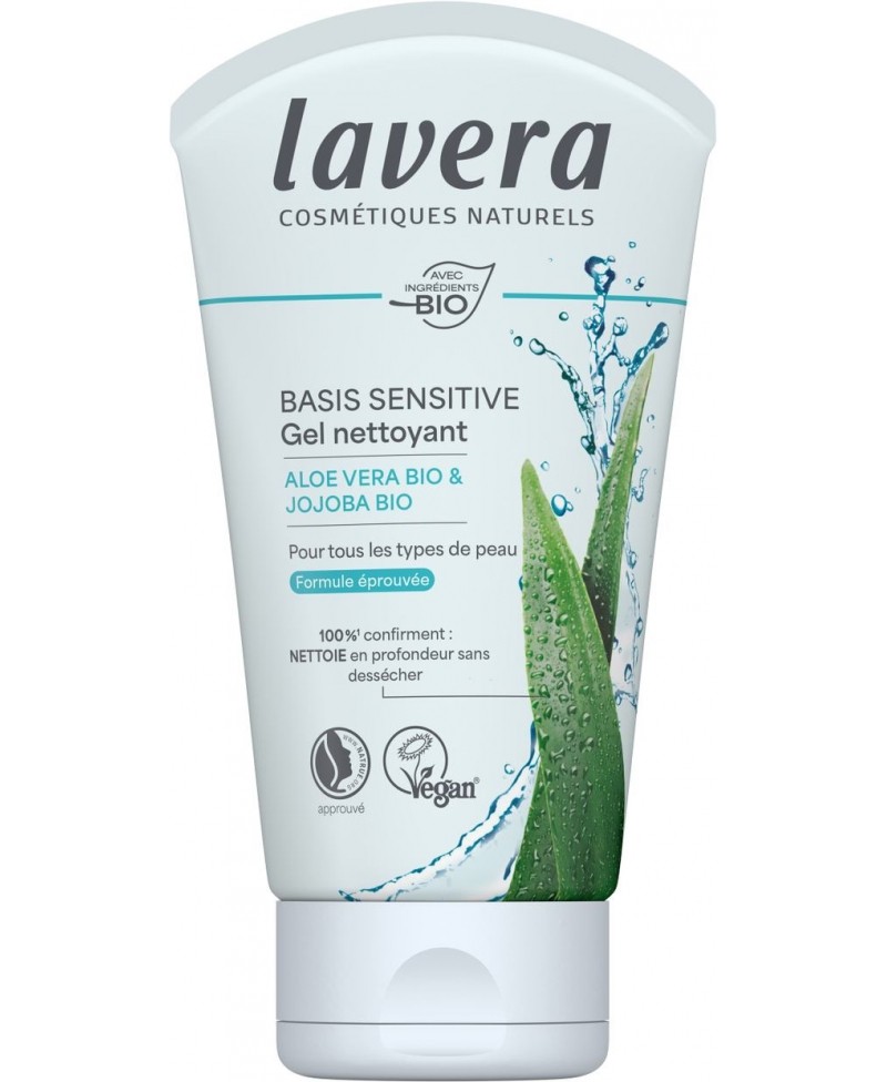 Gel Nettoyant Visage Basis Sensitiv Lavera Lavera  dans votre magasin bio en ligne Etiketbio.eu