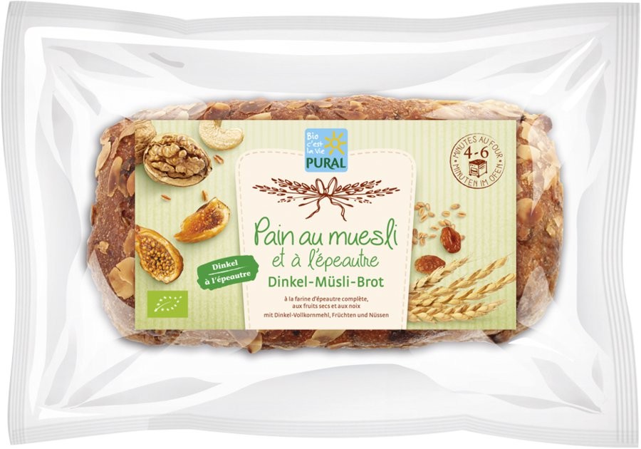 Pain au Muesli à l'Épeautre Puraliment Puraliment  dans votre magasin bio en ligne Etiketbio.eu