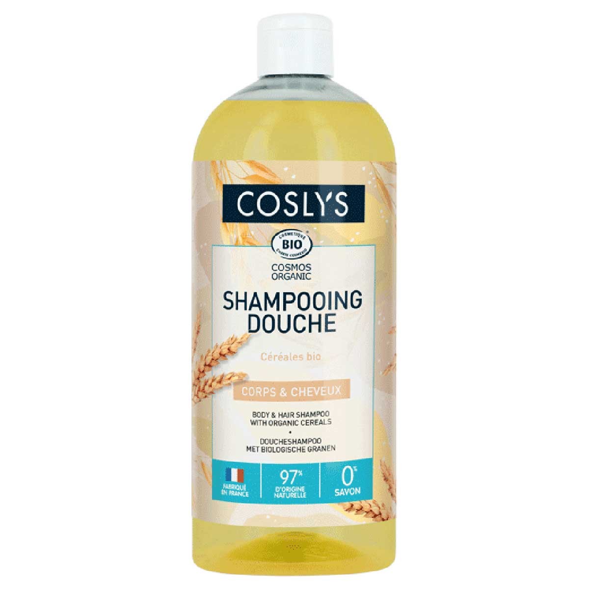 Shampoing Douche Céréales Coslys Coslys  dans votre magasin bio en ligne Etiketbio.eu