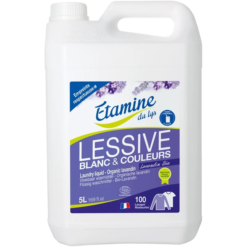 Lessive liquide lavande 5L Etamine du Lys Etamine du Lys  dans votre magasin bio en ligne Etiketbio.eu