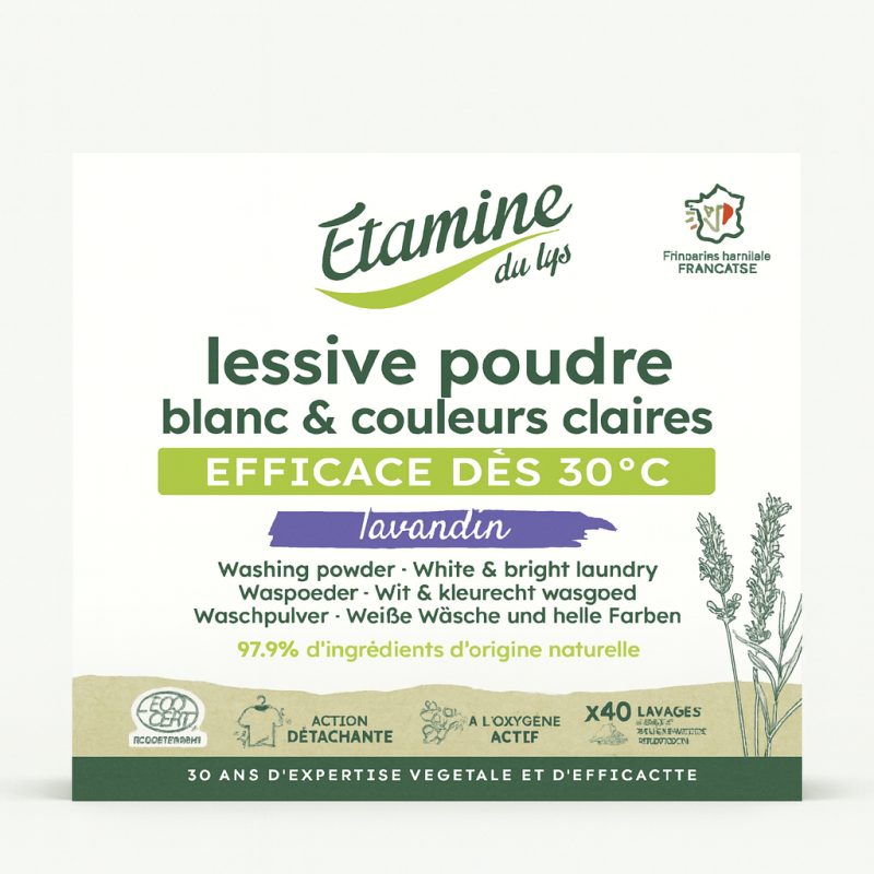 Lessive poudre 2kg Etamine du Lys Etamine du Lys  dans votre magasin bio en ligne Etiketbio.eu