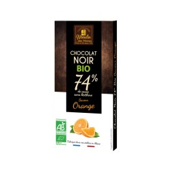 Chocolat noir a l orange 100 gr Moulin des Moines  dans votre magasin bio en ligne Etiketbio.eu