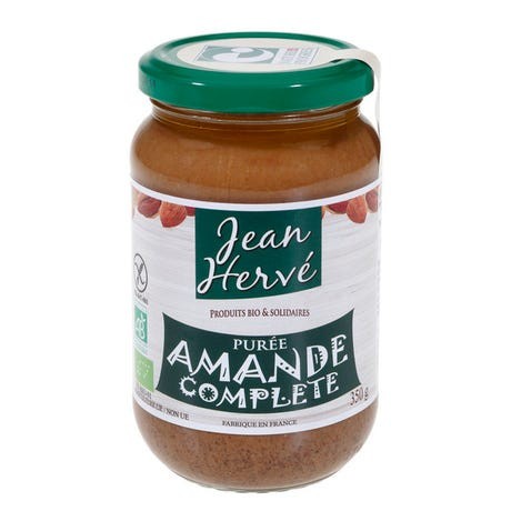 Purée d'amande complète 350g Jean Hervé Jean Hervé  dans votre magasin bio en ligne Etiketbio.eu