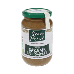 Puree de sesame demi complet 350g Jean Hervé  dans votre magasin bio en ligne Etiketbio.eu