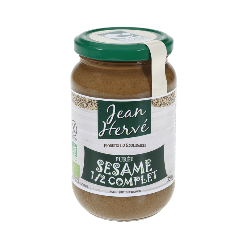 Puree de sesame demi complet 350g Jean Hervé  dans votre magasin bio en ligne Etiketbio.eu